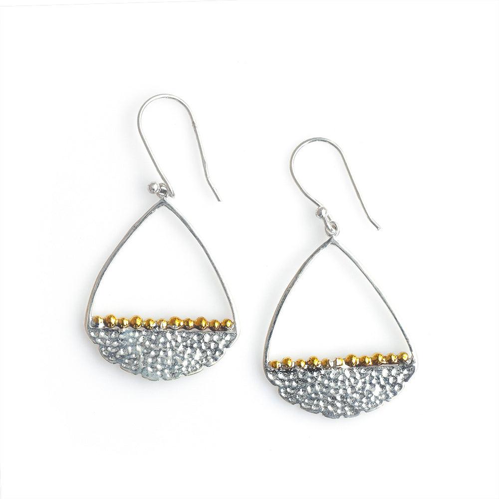 Solid 925 Sterling Silver Brass Dangle Earrings Jewelry - YoTreasure