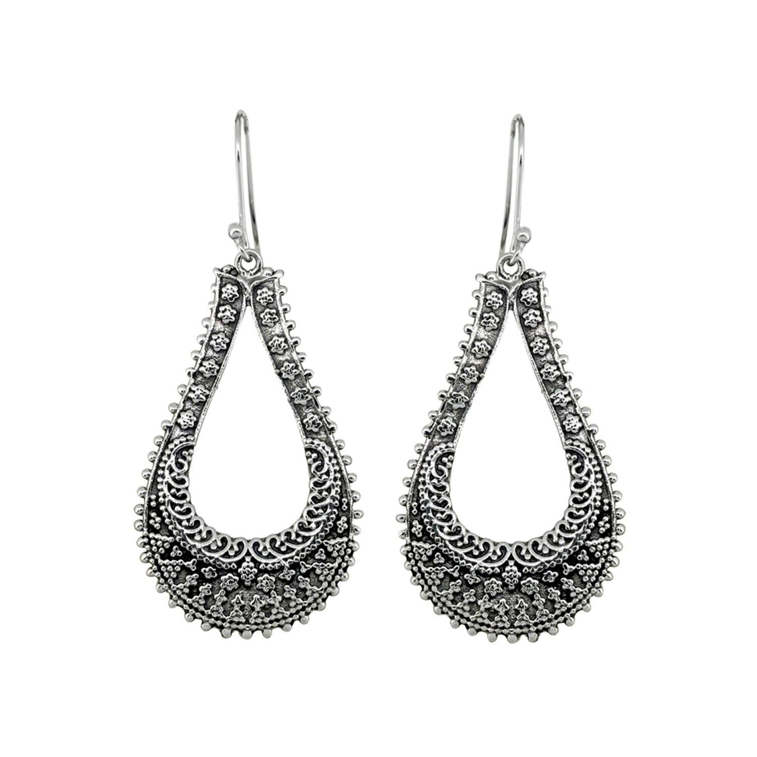 Solid 925 Sterling Silver Dangle Earrings Jewelry - YoTreasure