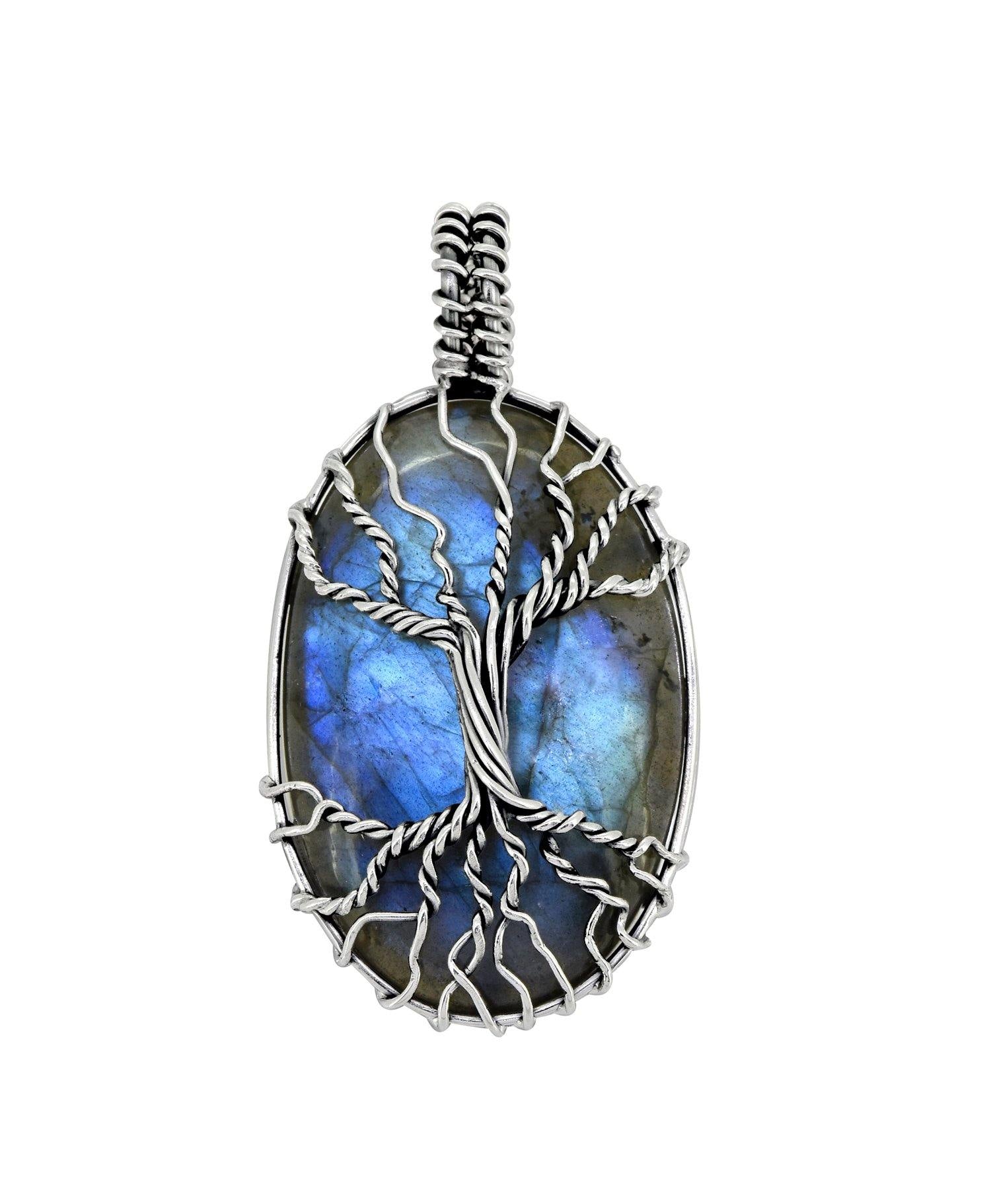 Labradorite Solid 925 Sterling Silver Chain Designer Pendant Jewelry - YoTreasure
