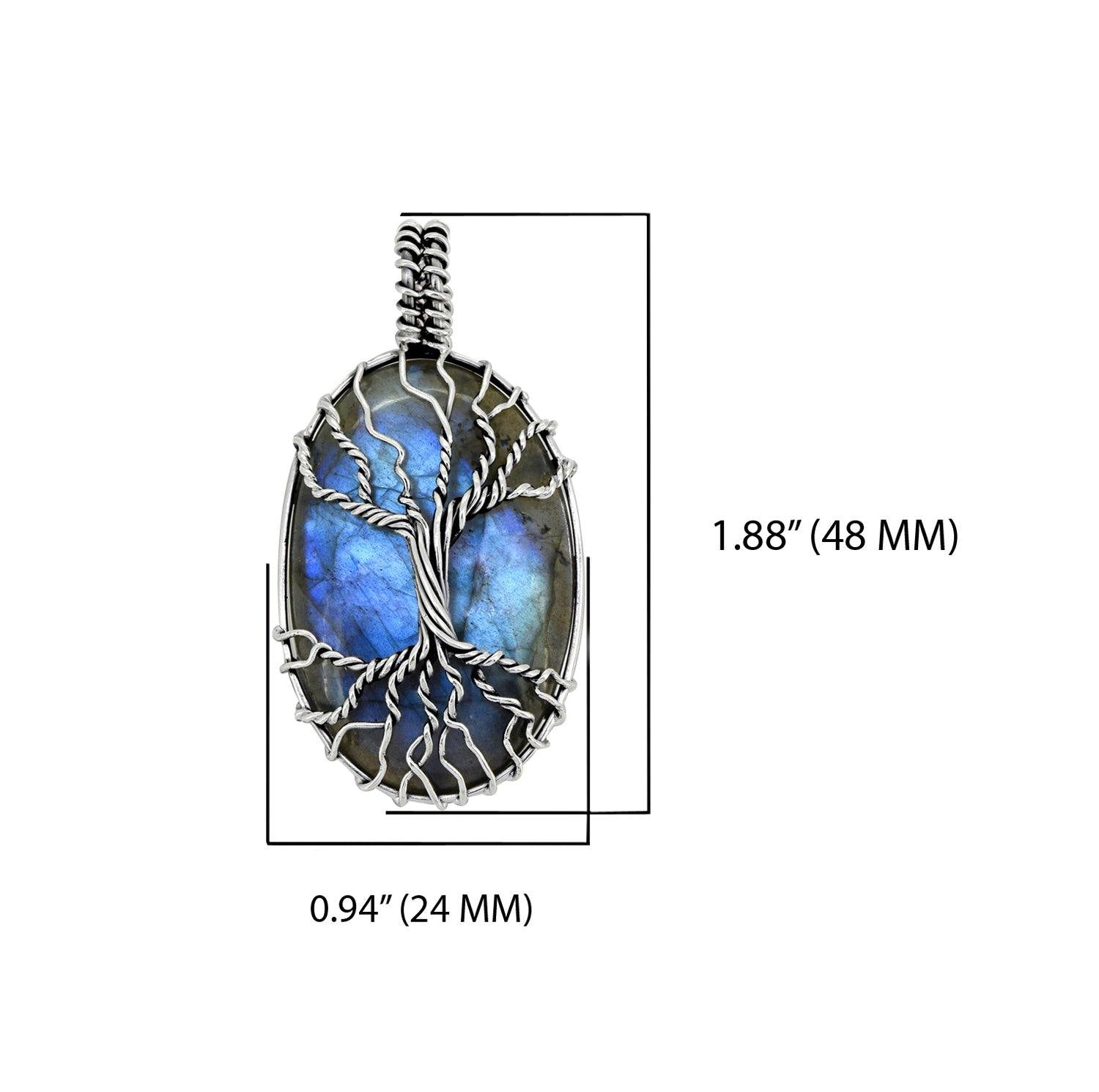 Labradorite Solid 925 Sterling Silver Chain Designer Pendant Jewelry - YoTreasure