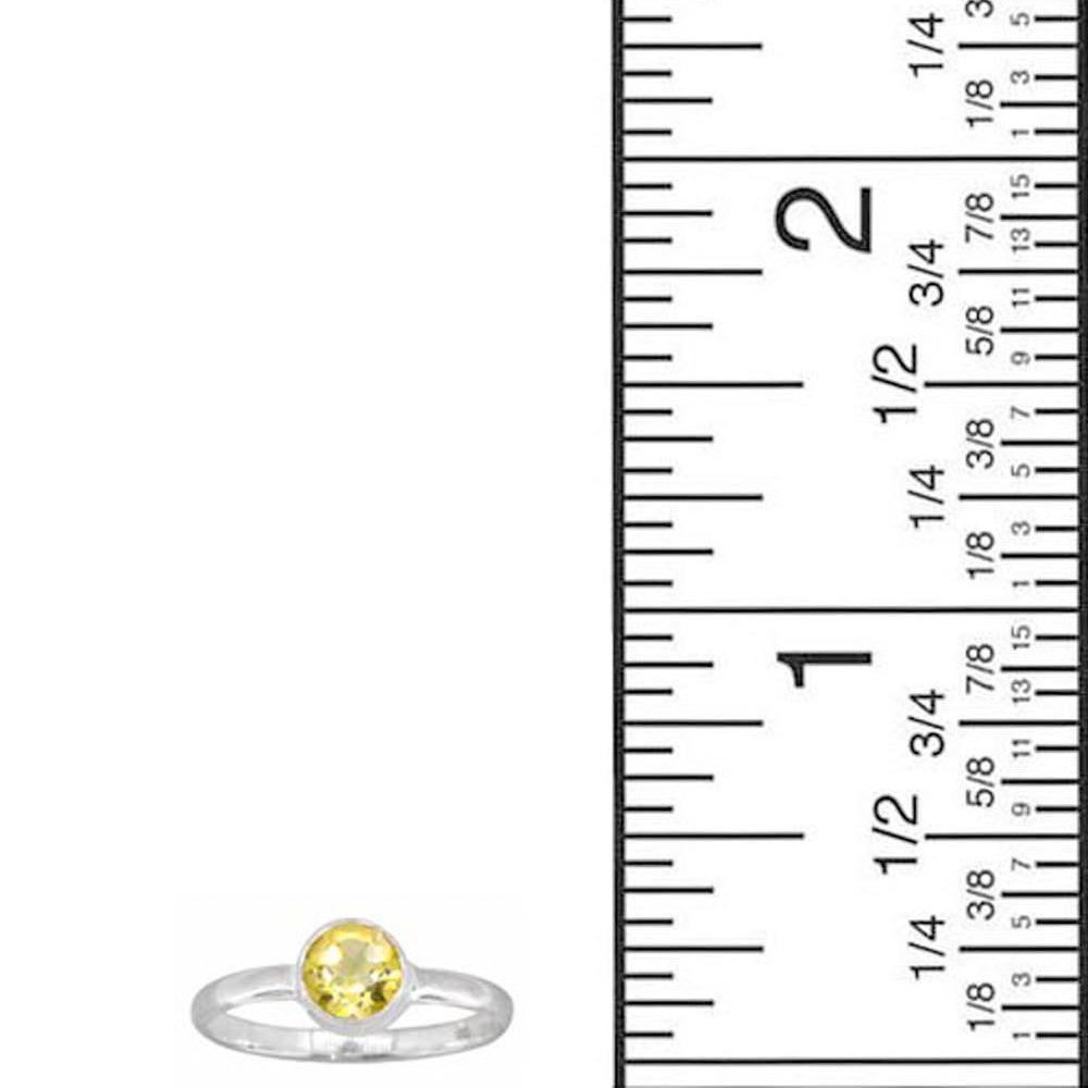Natural Citrine Solid 925 Sterling Silver Ring Jewelry - YoTreasure