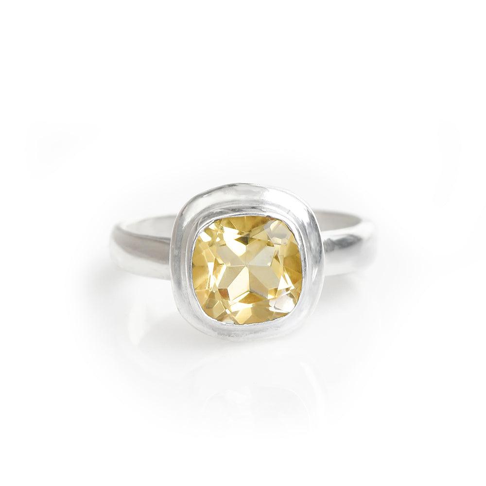 Citrine Solid 925 Sterling Silver Ring Jewelry - YoTreasure