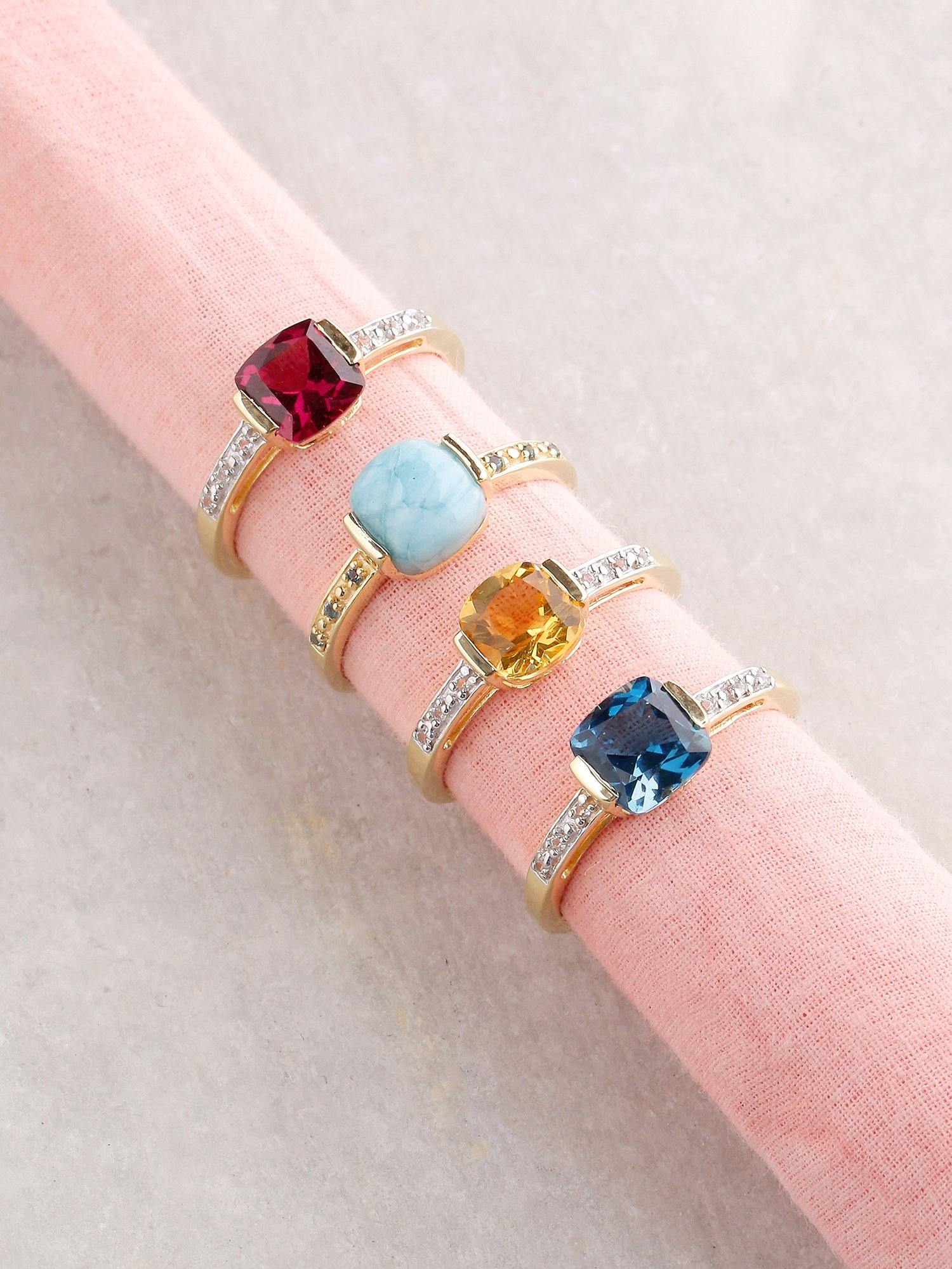 1.43 Ct Citrine Solid 10k Yellow Gold Ring Jewelry - YoTreasure