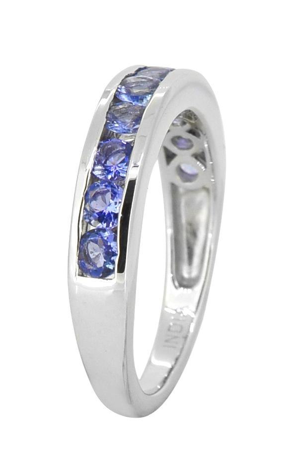 Tanzanite Solid 925 Sterling Silver Eternity Band Ring Jewelry - YoTreasure