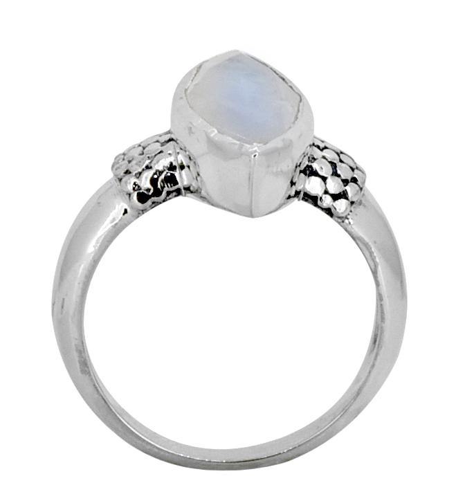 Marquise Moonstone Solid 925 Sterling Silver Ring Jewelry - YoTreasure