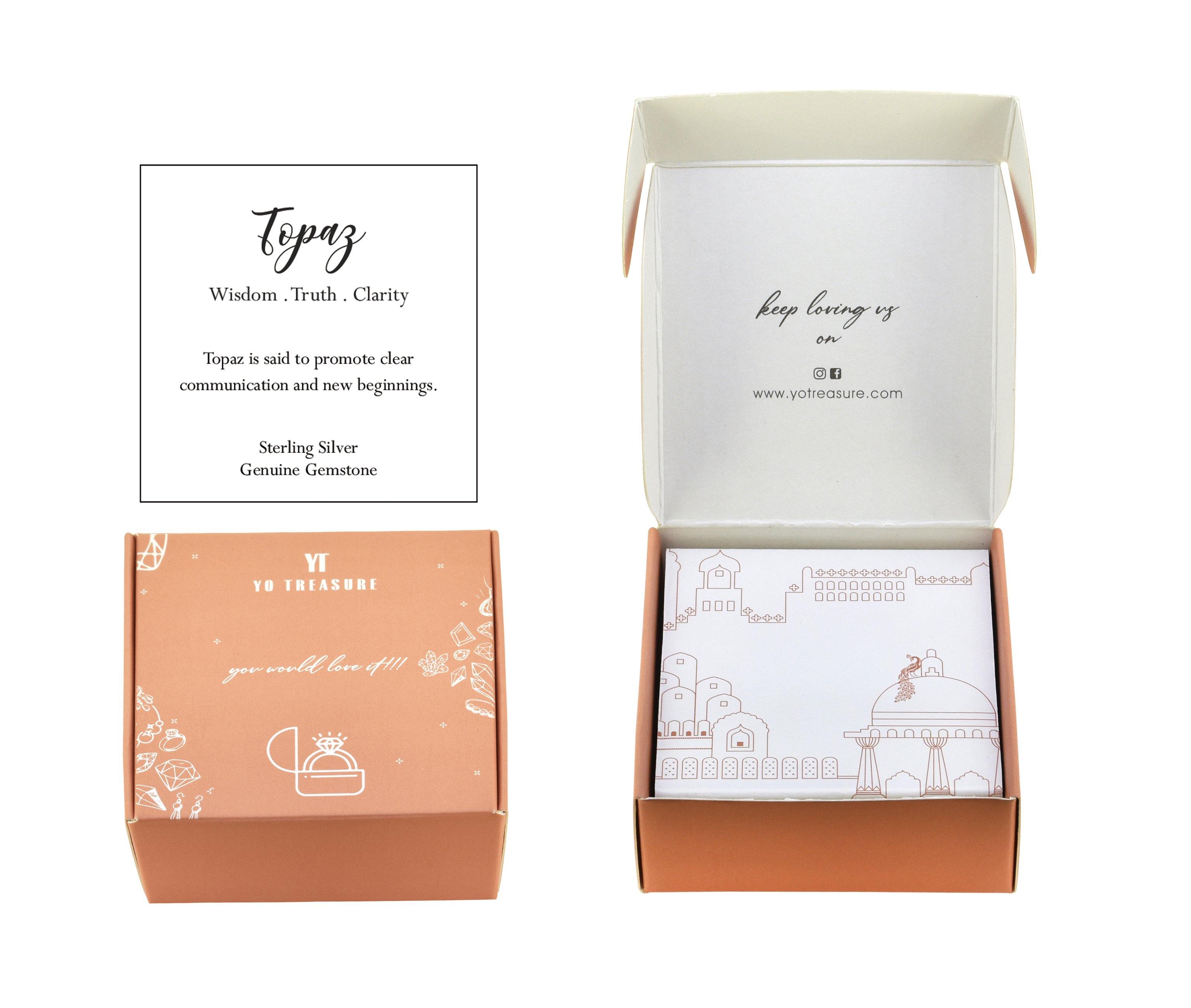 1.05 Cts. London Blue Topaz Solid 925 Sterling Silver Ring Jewelry - YoTreasure