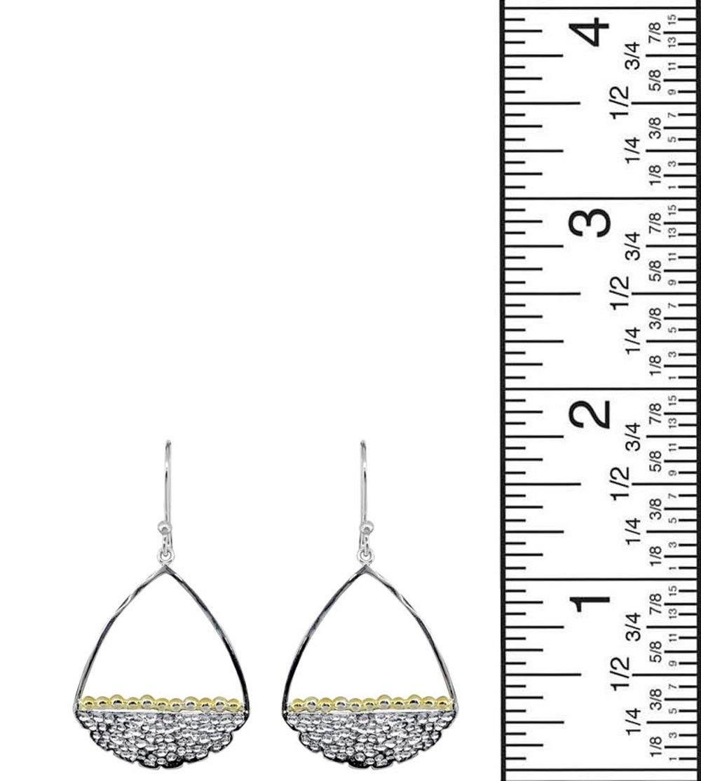 Solid 925 Sterling Silver Brass Dangle Earrings Jewelry - YoTreasure