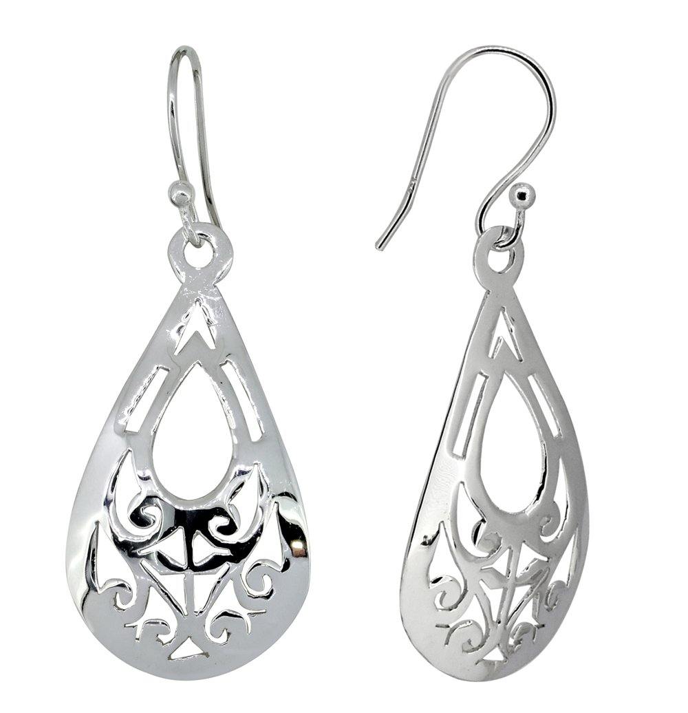 Solid 925 Sterling Silver Dangle Earrings Jewelry - YoTreasure