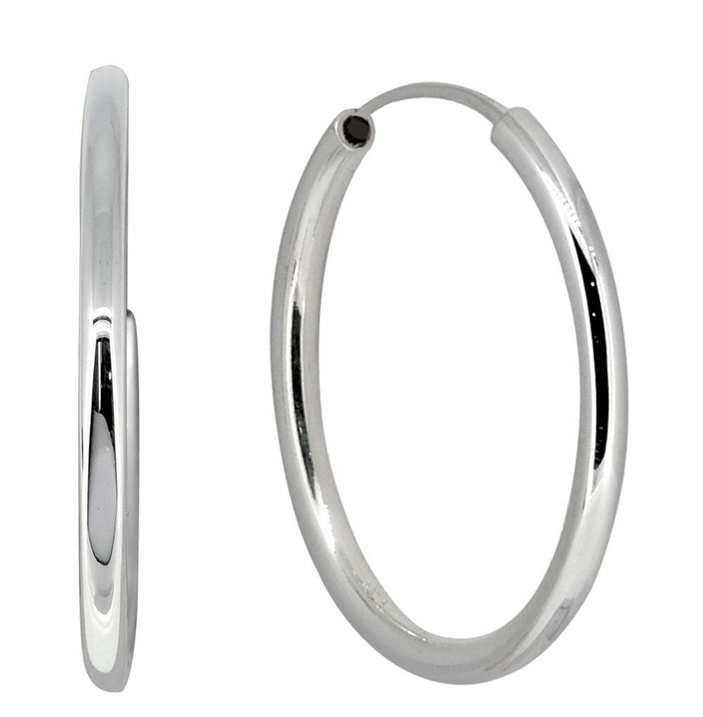 Solid 925 Sterling Silver Hoop Earrings Jewelry - YoTreasure