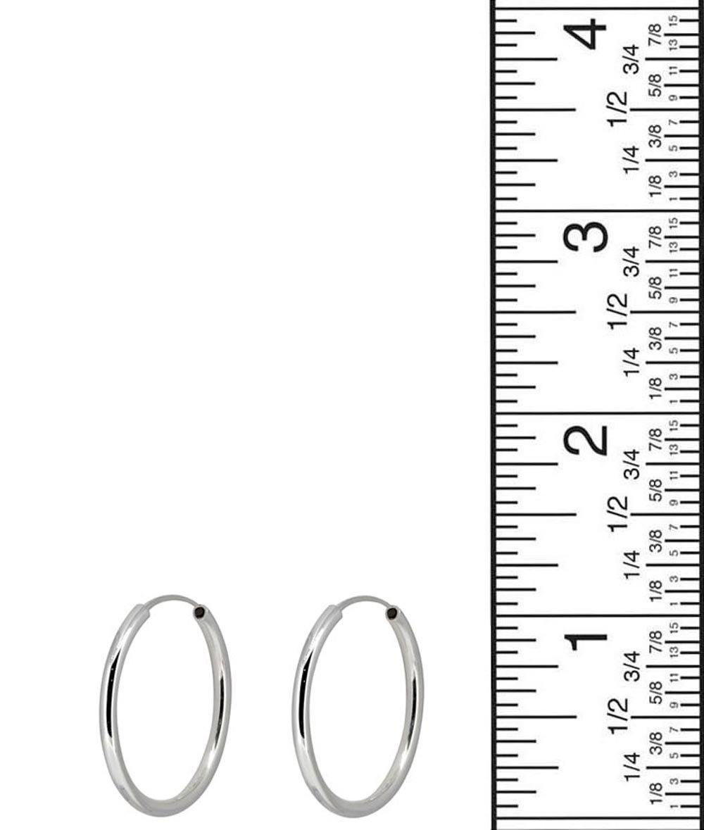 Solid 925 Sterling Silver Hoop Earrings Jewelry - YoTreasure