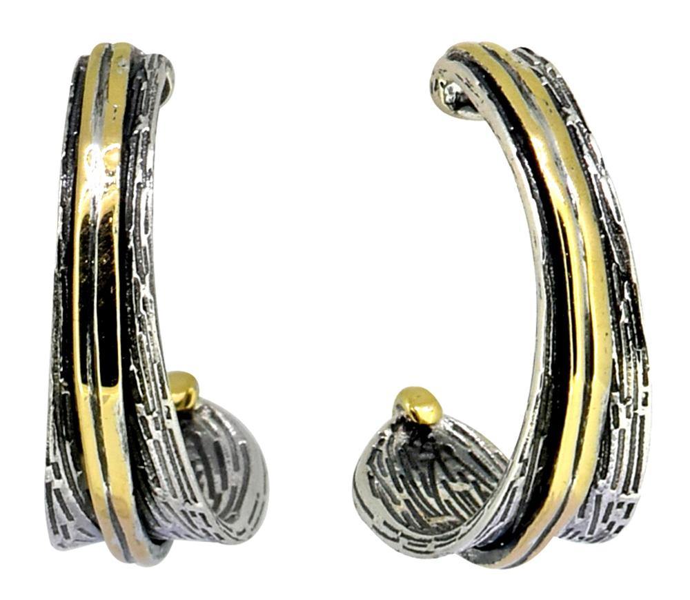 Solid 925 Sterling Silver Brass Earrings Jewelry - YoTreasure