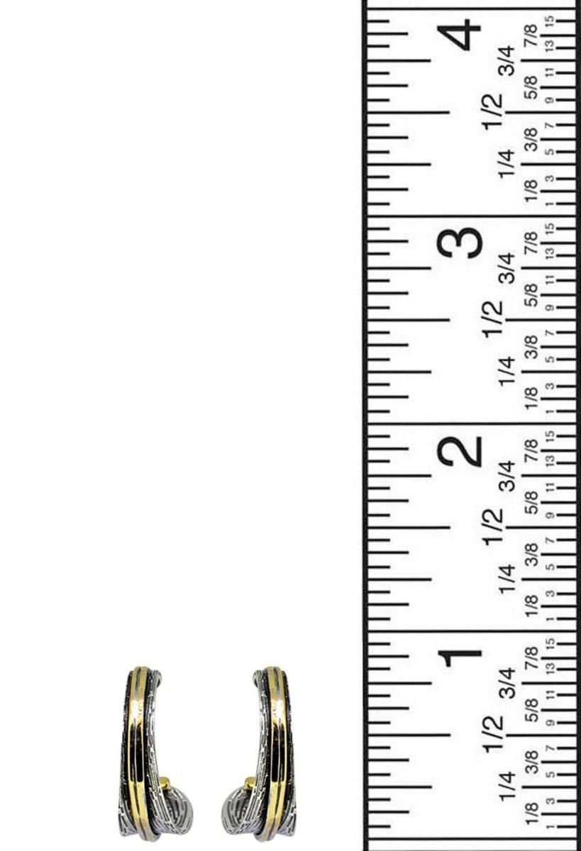Solid 925 Sterling Silver Brass Earrings Jewelry - YoTreasure