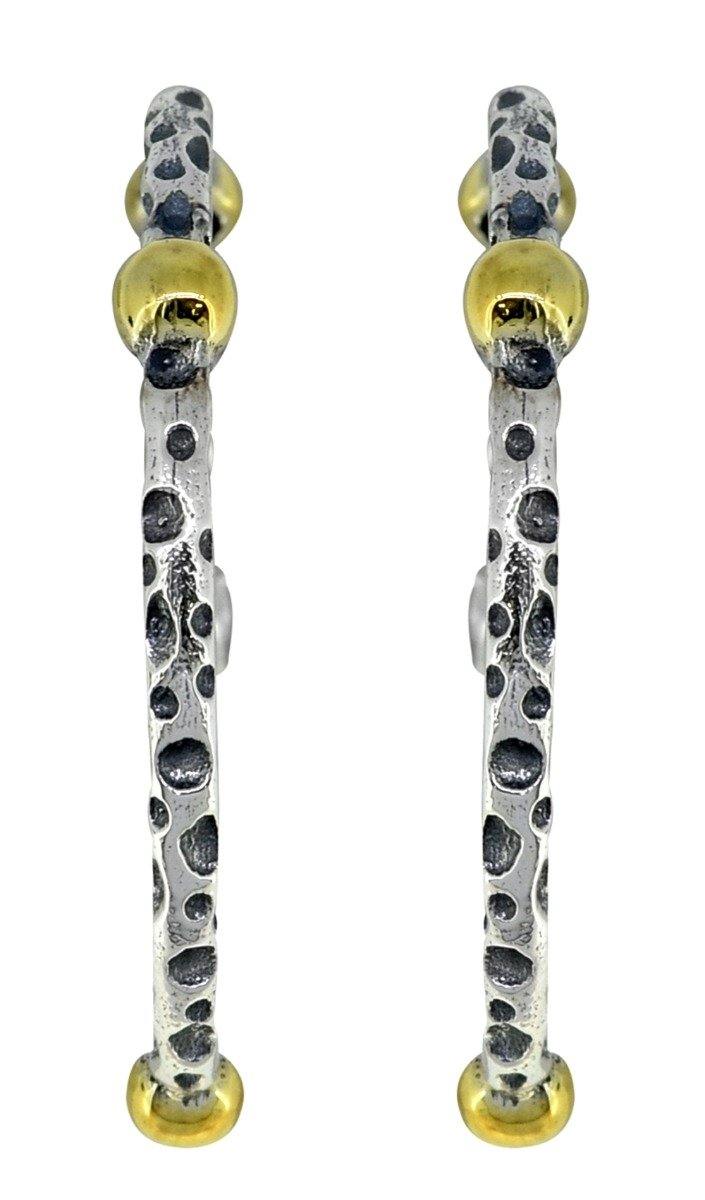 Solid 925 Sterling Silver Brass Dangle Earrings Jewelry - YoTreasure