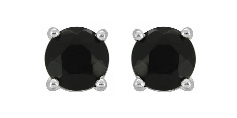 Black Onyx Sterling Silver Gemstone Earrings - YoTreasure