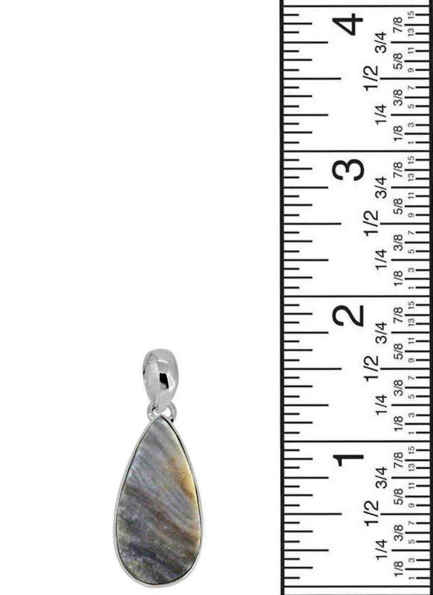 1.69" Desert Druzy Quartz Solid 925 Sterling Silver Chain Pendant Jewelry - YoTreasure