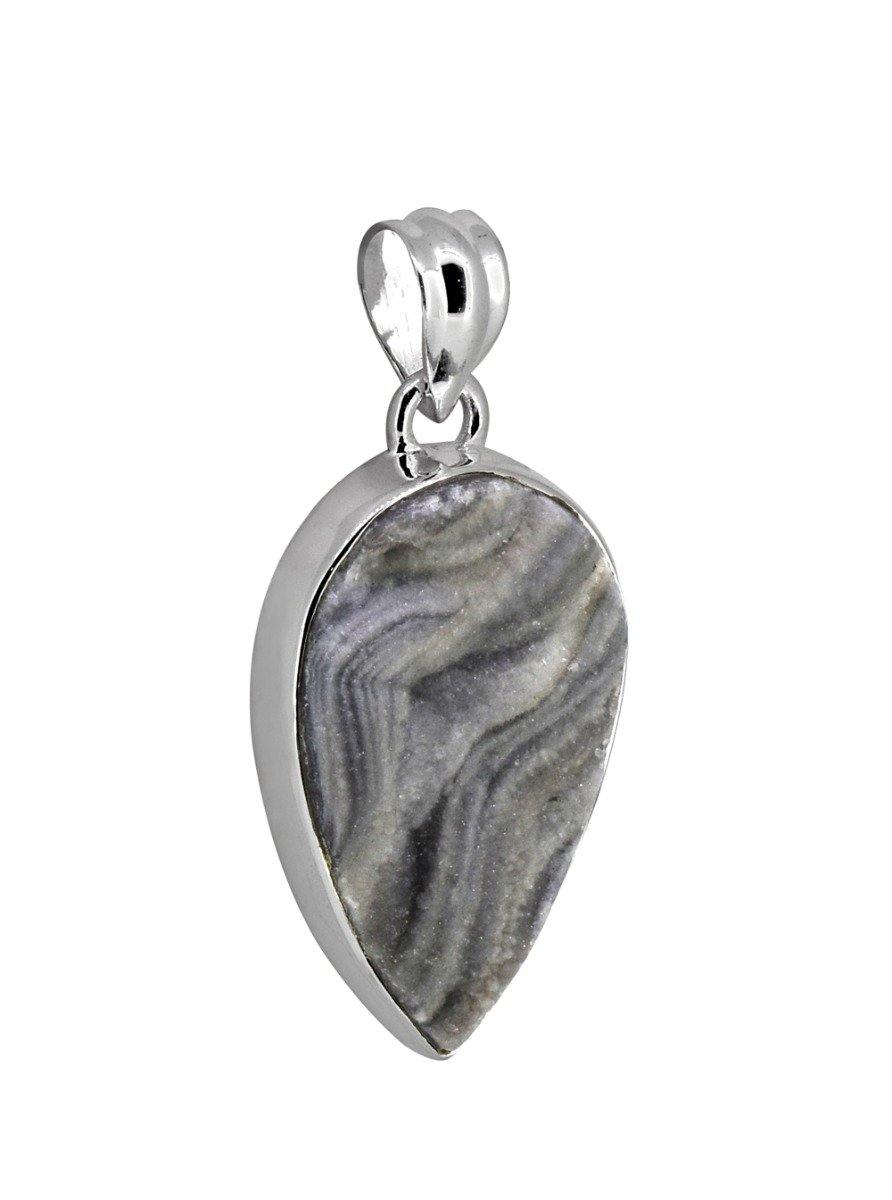 1.65" Desert Druzy Chain Necklace Solid 925 Sterling Silver - YoTreasure