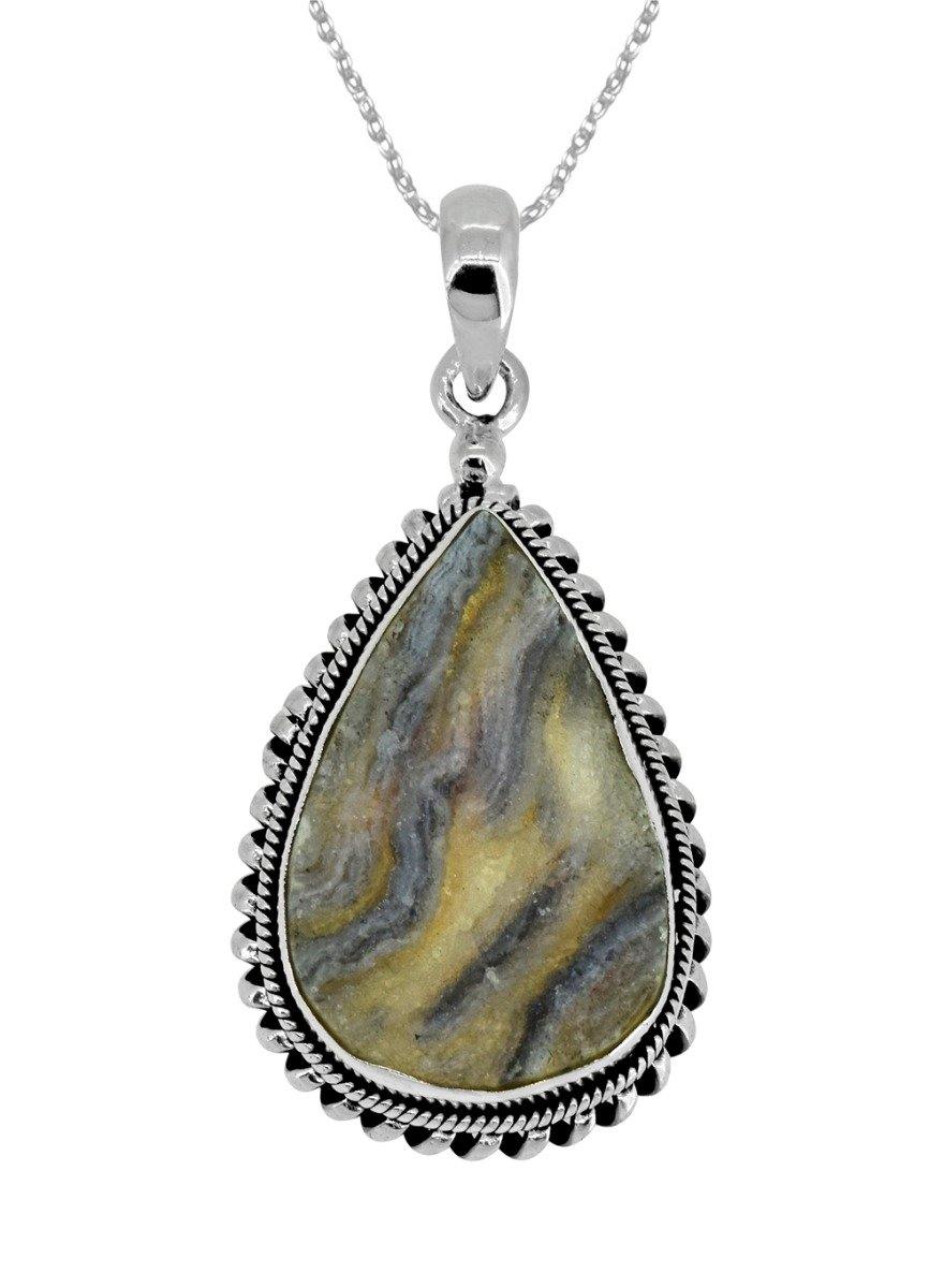 2" Desert Druzy Quartz Gemstone Chain Pendant - YoTreasure