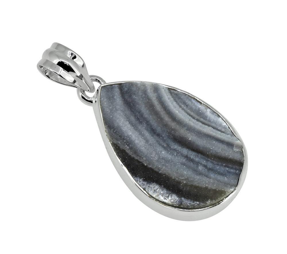 1 3/4" Desert Druzy Quartz gemstone chain Pendant - YoTreasure