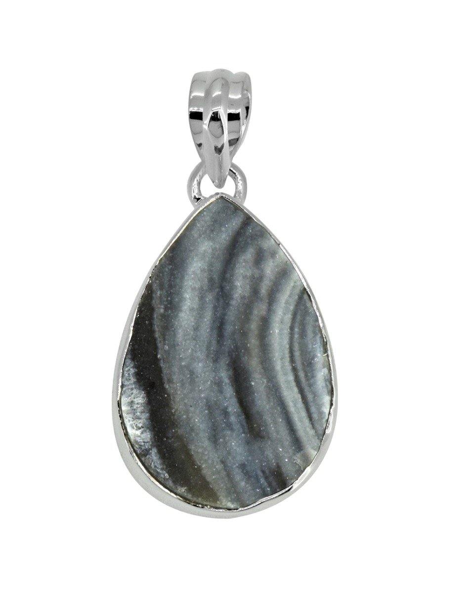 1 3/4" Desert Druzy Quartz gemstone chain Pendant - YoTreasure