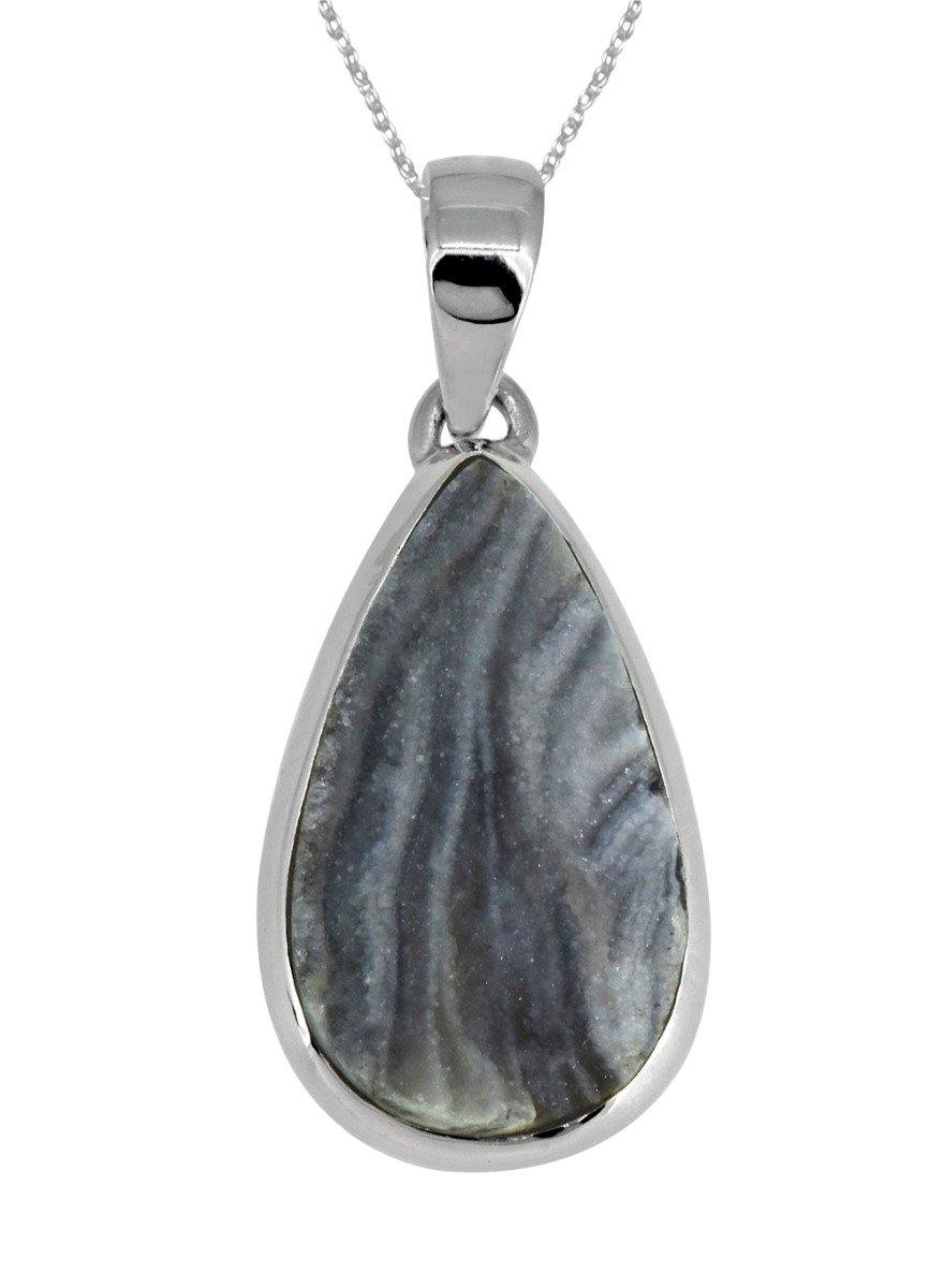 1.69" Desert Druzy Quartz gemstone chain Pendant - YoTreasure