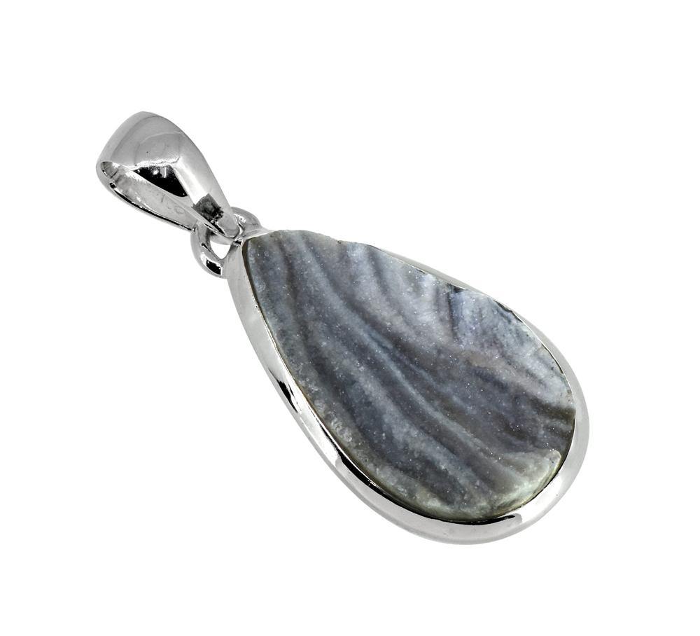 1.69" Desert Druzy Quartz gemstone chain Pendant - YoTreasure