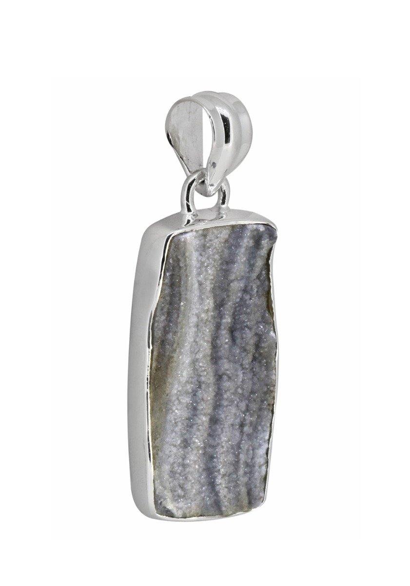 1 3/4" Desert Druzy Quartz gemstone chain Pendant - YoTreasure