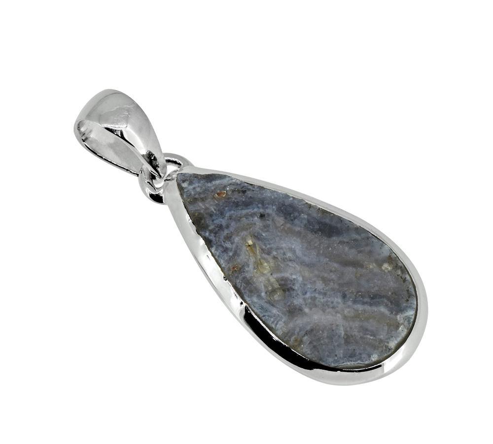 1.69" Desert Druzy Quartz Solid 925 Sterling Silver Chain Pendant Jewelry - YoTreasure