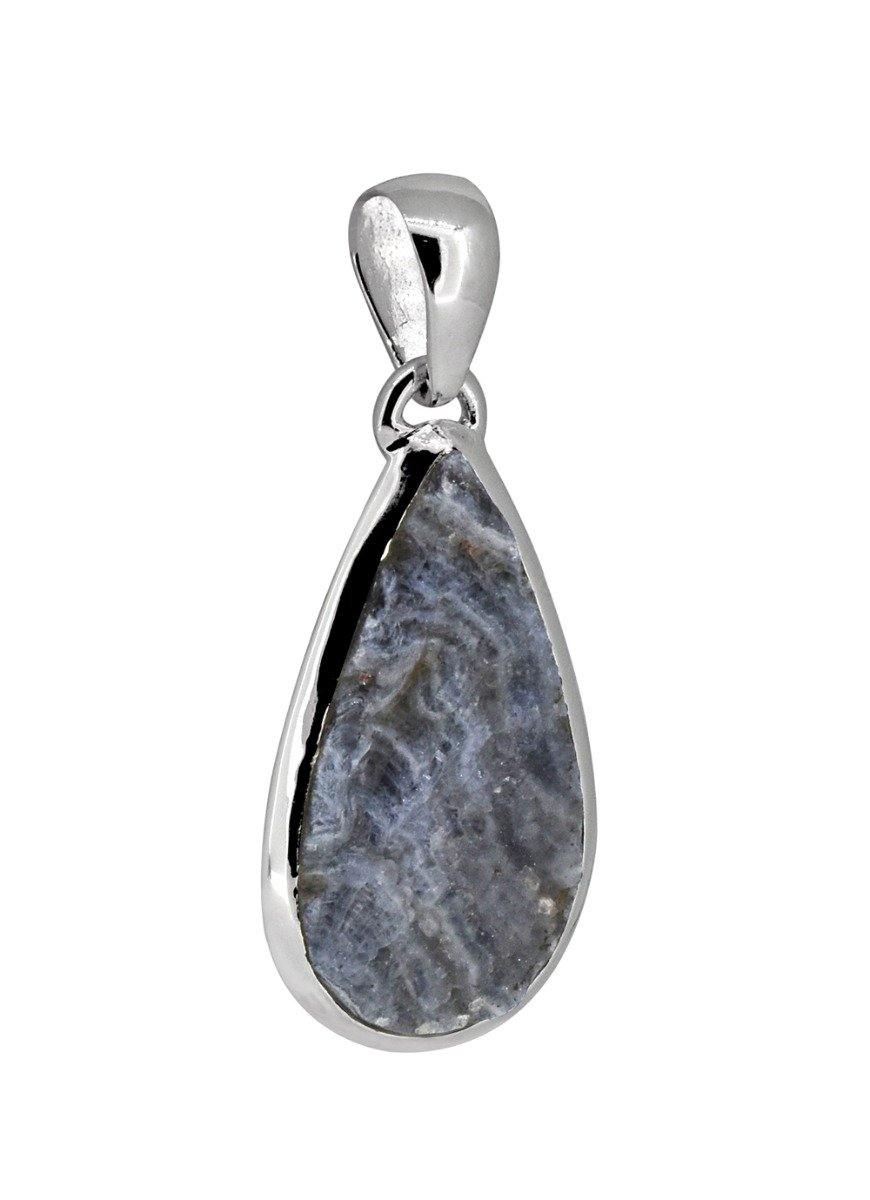 1.69" Desert Druzy Quartz Solid 925 Sterling Silver Chain Pendant Jewelry - YoTreasure