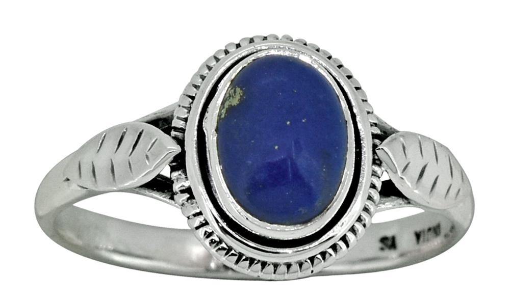 Lapis Lazuli Ring Solid 925 Sterling Silver Jewelry - YoTreasure