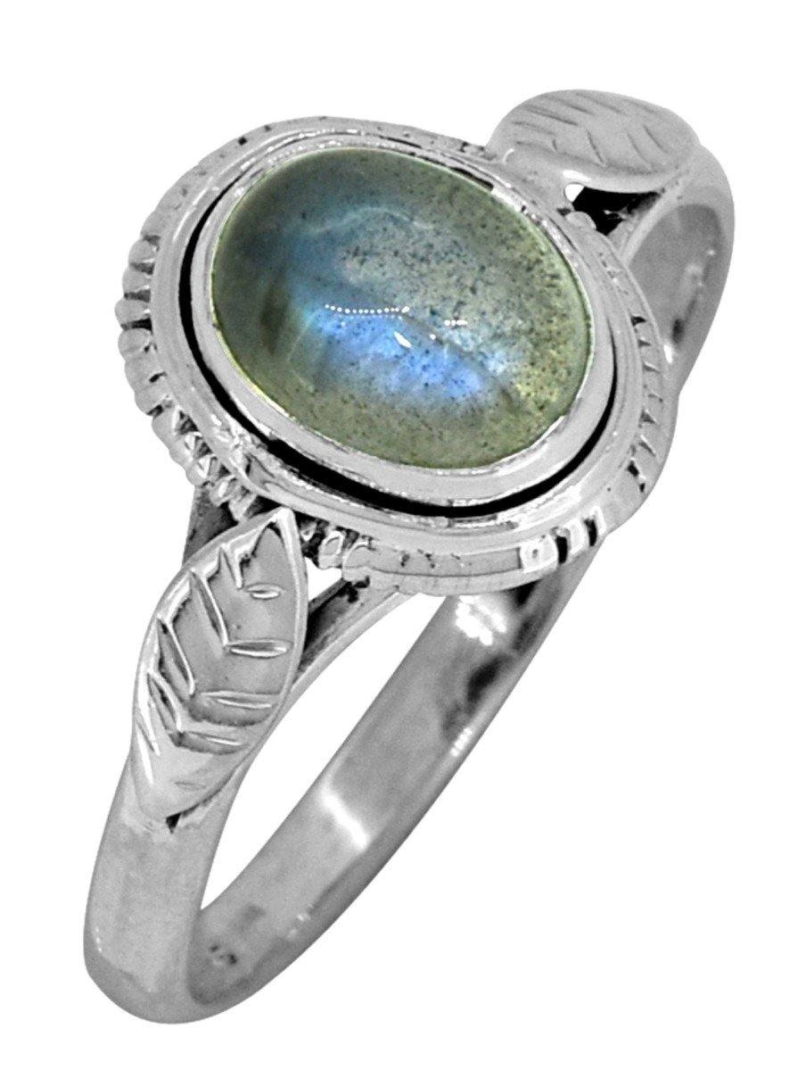 Labradorite Solid 925 Sterling Silver Ring Jewelry - YoTreasure