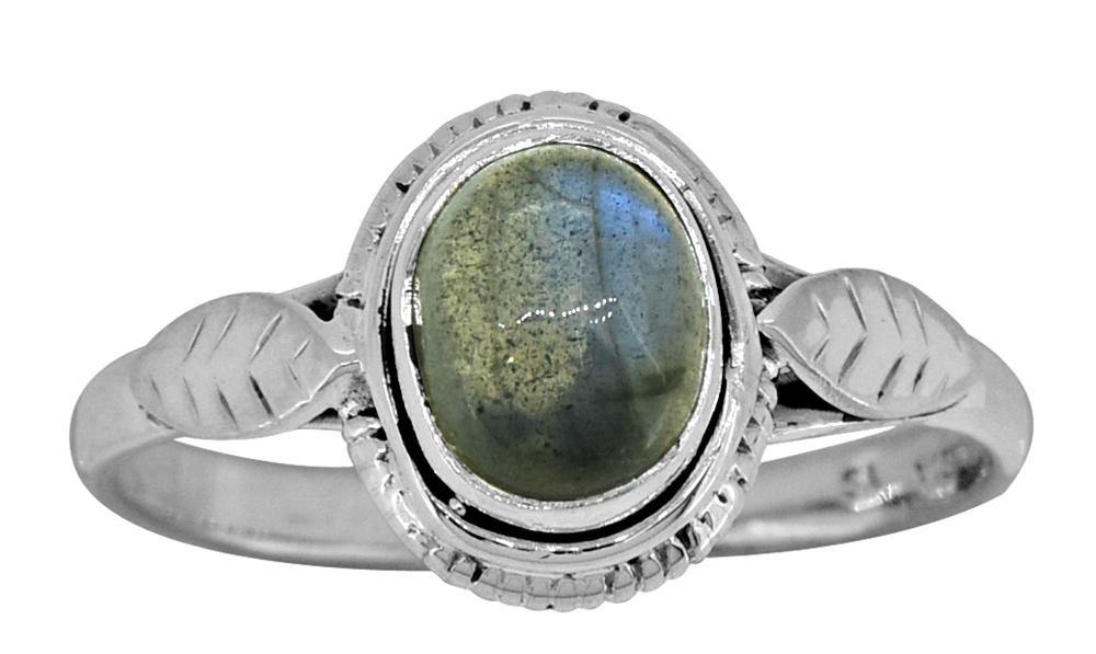 Labradorite Solid 925 Sterling Silver Ring Jewelry - YoTreasure