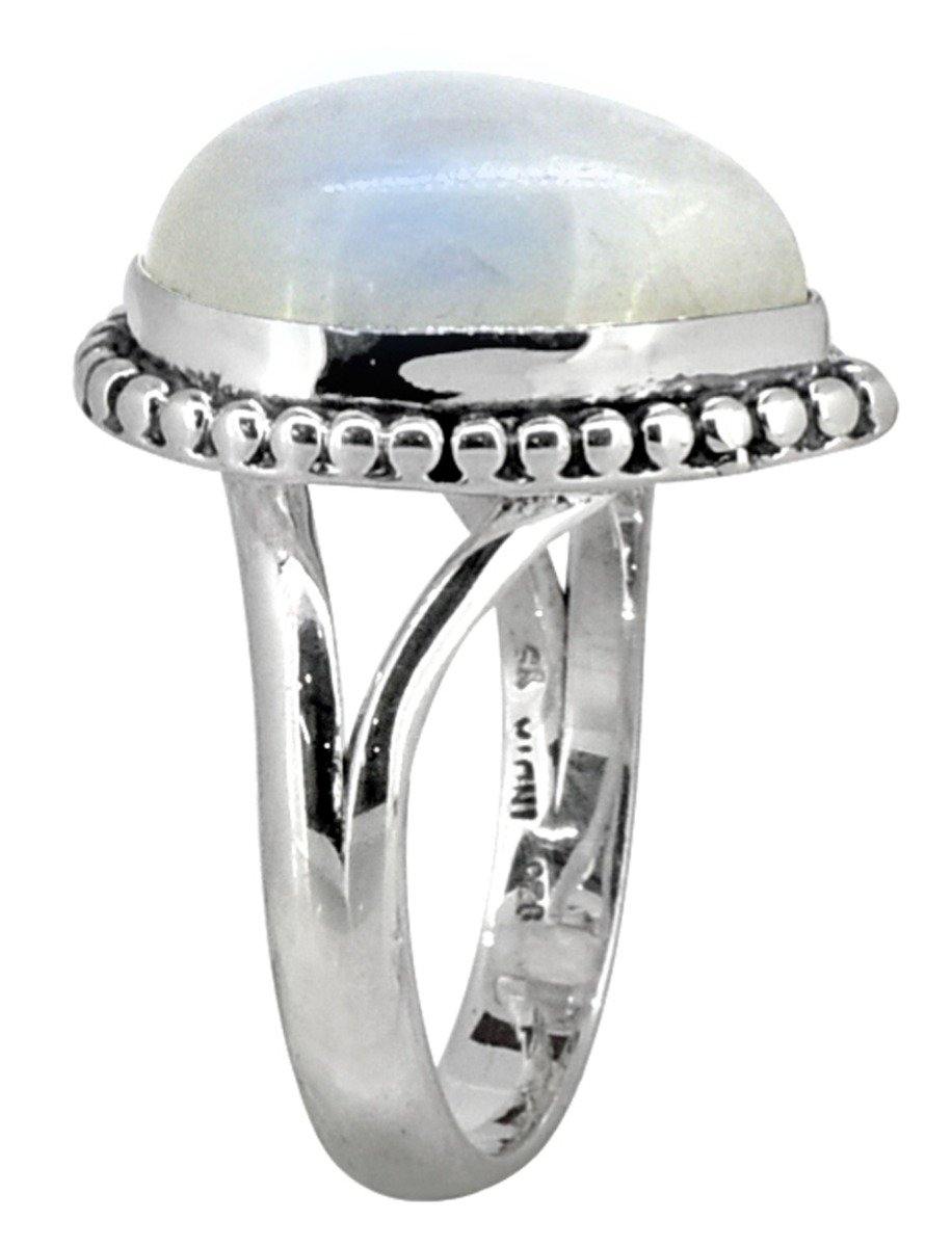 Moonstone Solid 925 Sterling Silver Gemstone Ring - YoTreasure