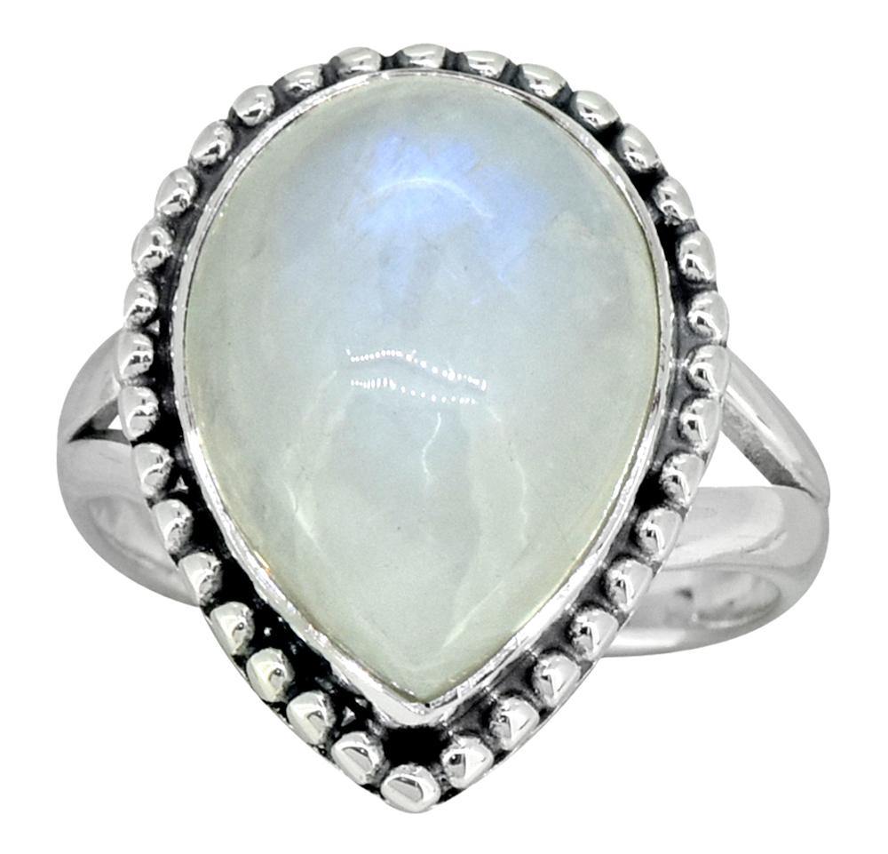 Moonstone Solid 925 Sterling Silver Gemstone Ring - YoTreasure