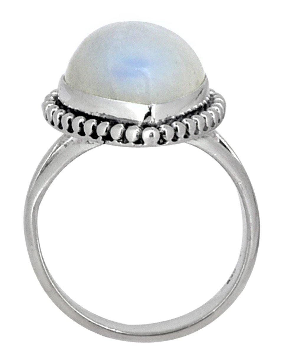 Moonstone Solid 925 Sterling Silver Gemstone Ring - YoTreasure