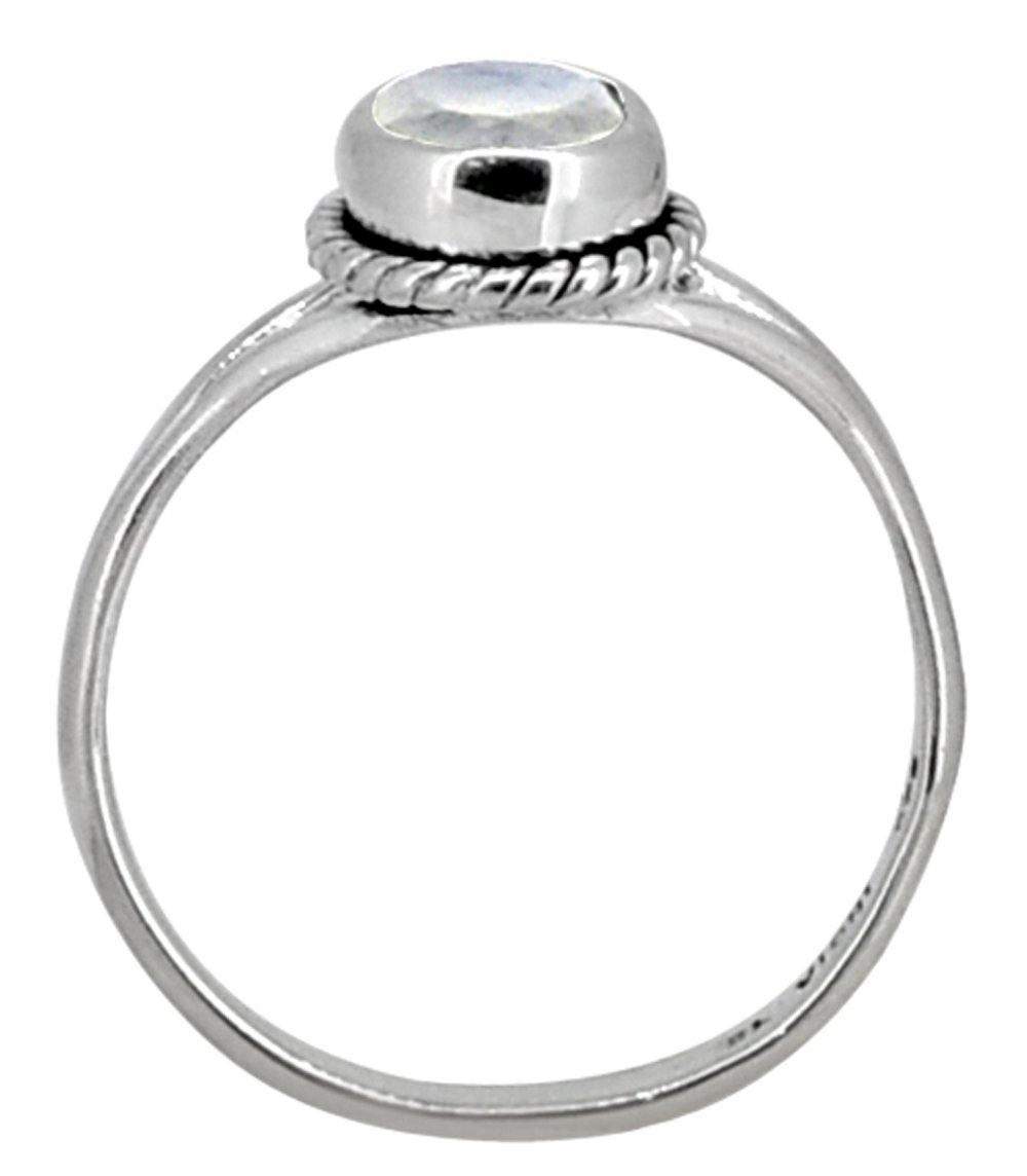 Rainbow Moonstone Solid 925 Sterling Silver Ring Jewelry - YoTreasure