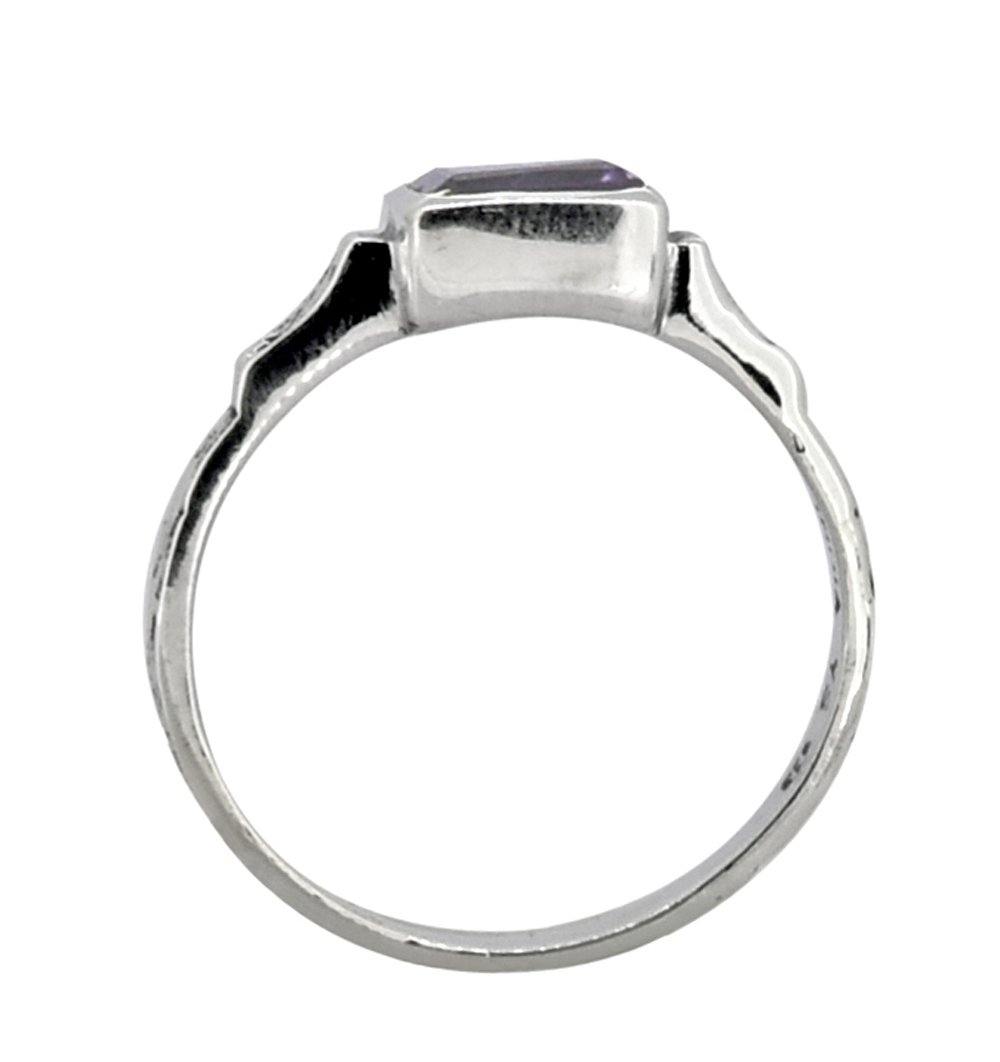 Natural Amethyst Solid 925 Sterling Silver Ring Jewelry - YoTreasure