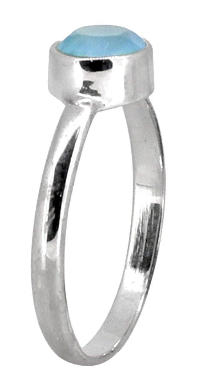 Blue Chalcedony Solid 925 Sterling Silver Ring Jewelry - YoTreasure