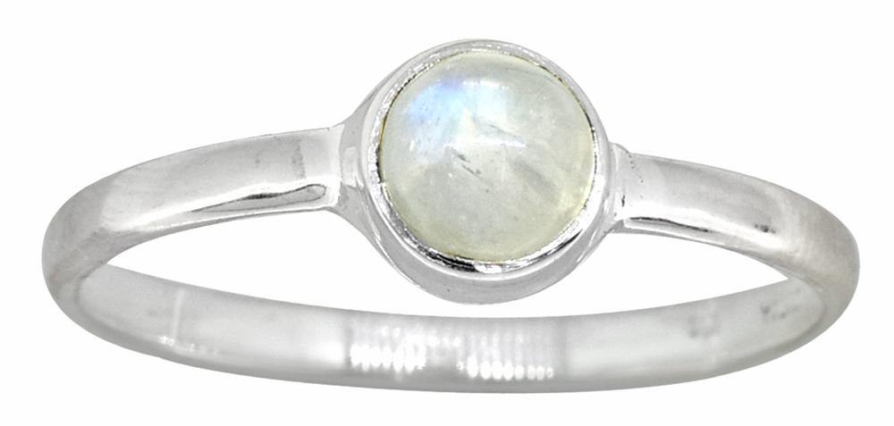 Rainbow Moonstone Solid 925 Sterling Silver Ring Jewelry - YoTreasure