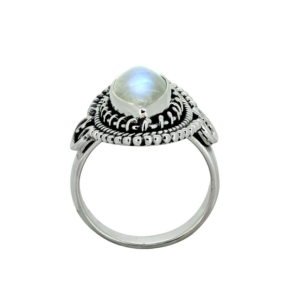 Moonstone Solid 925 Sterling Silver Gemstone Ring - YoTreasure