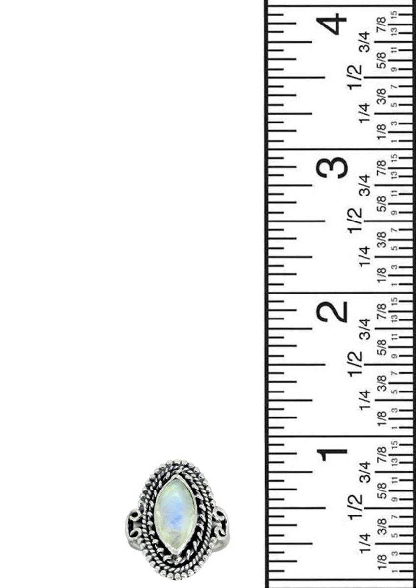 Moonstone Solid 925 Sterling Silver Gemstone Ring - YoTreasure