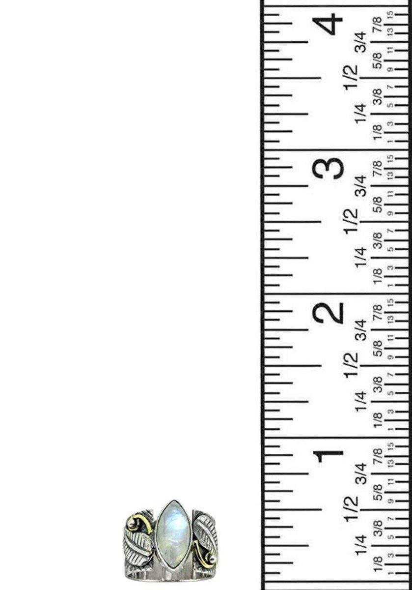 Rainbow Moonstone Solid 925 Sterling Silver Brass Designer Ring Jewelry - YoTreasure