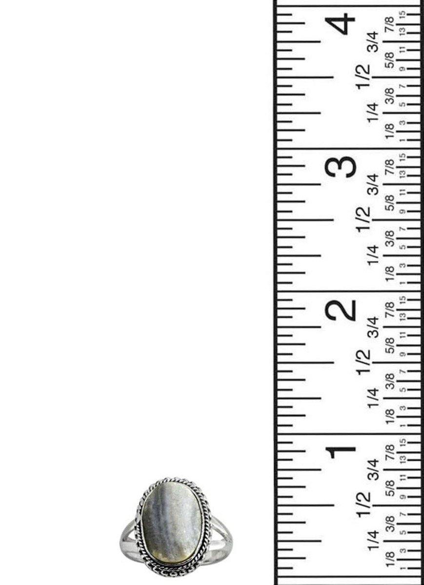 Desert Druzy Solid 925 Sterling Silver Split Shank Ring Jewelry - YoTreasure