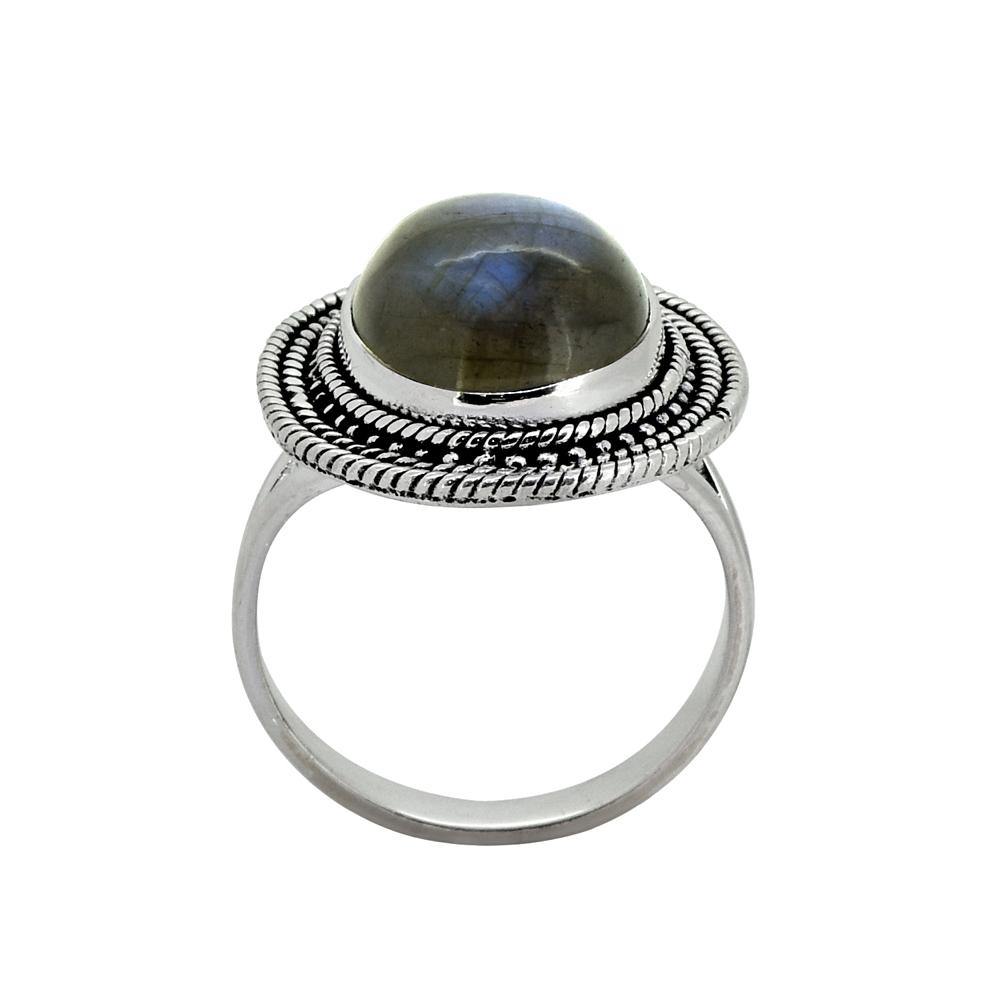 Labradorite Solid 925 Sterling Silver Ring Jewelry - YoTreasure