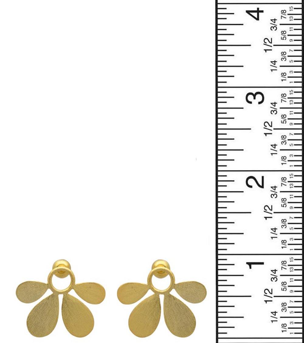 Gold Plated Over Brass Earrings Jewelry - YoTreasure