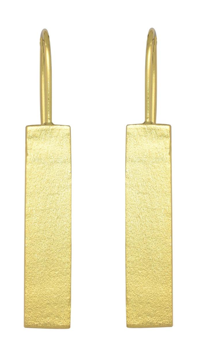 Gold Plated Over Brass Large Earrings Jewelry - YoTreasure