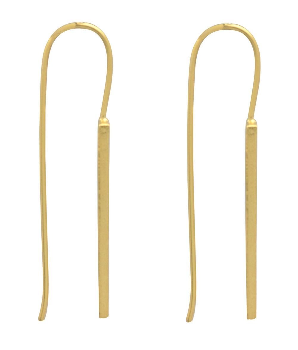 Gold Plated Over Brass Large Earrings Jewelry - YoTreasure