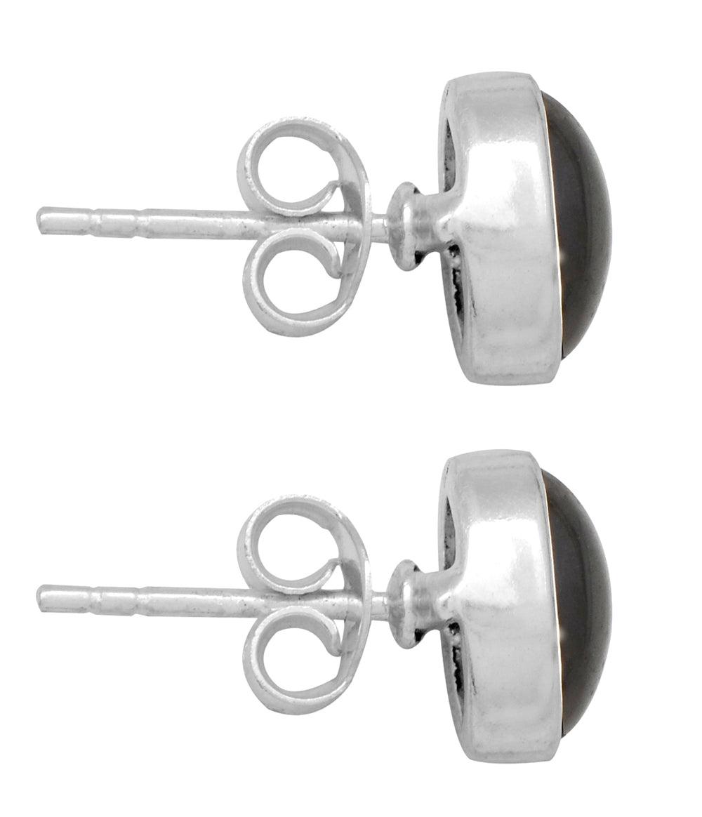 Natural Garnet Solid 925 Sterling Silver Stud Earrings - YoTreasure