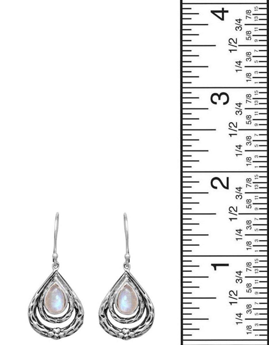 Moonstone 925 Solid Sterling Silver Gemstone Earrings - YoTreasure
