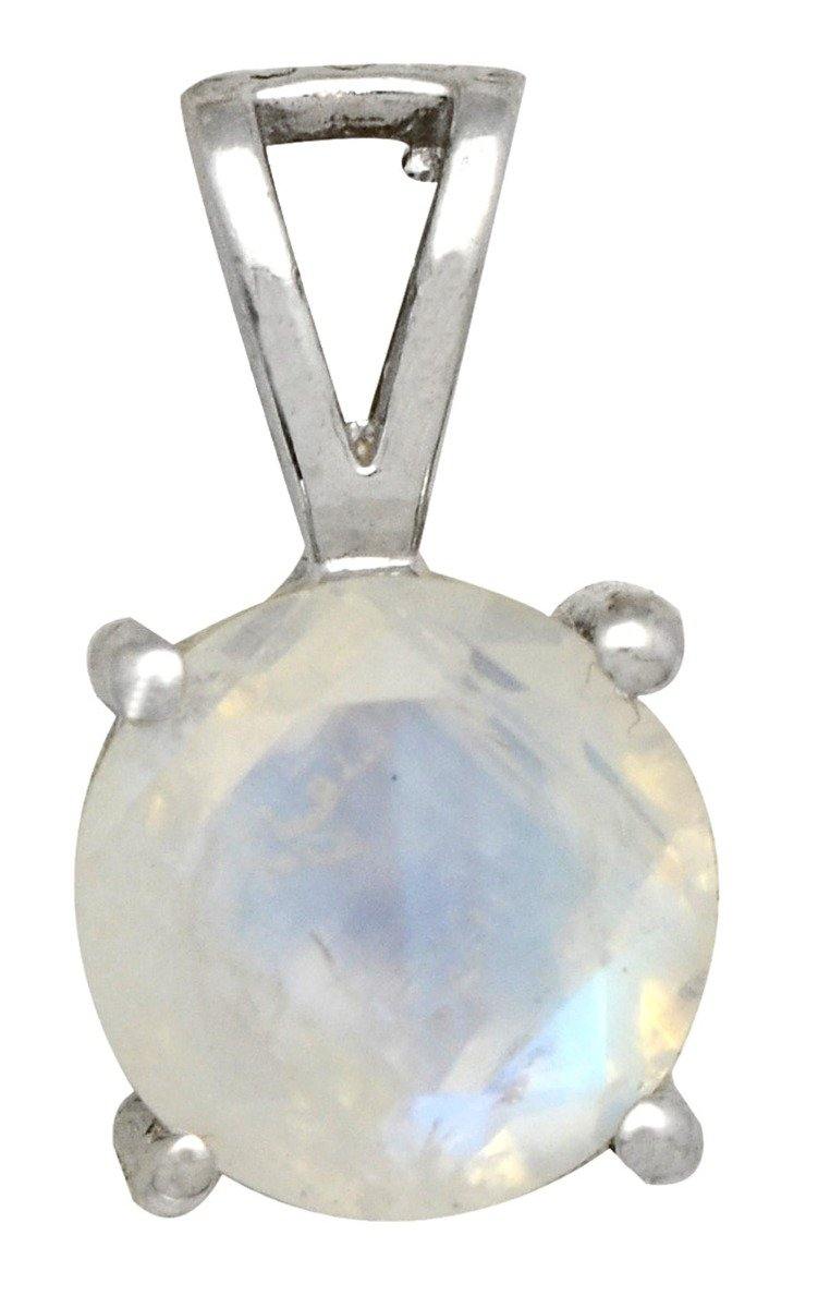 Rainbow Moonstone Solid 925 Sterling Silver Gemstone pendant - YoTreasure