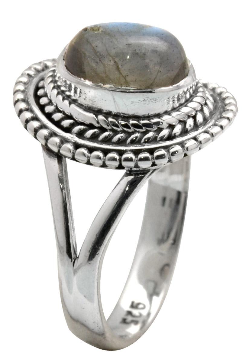 Labradorite Solid 925 Sterling Silver Ring Jewelry - YoTreasure